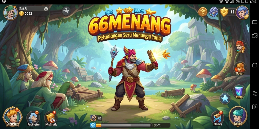 Gameplay yang mendebarkan dalam 66MENANG saat menjelajahi dunia petualangan.