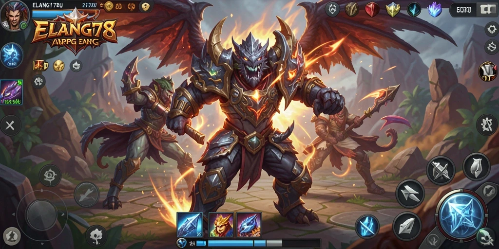 Tampilan gameplay seru di dunia ARPG yang dinamis.