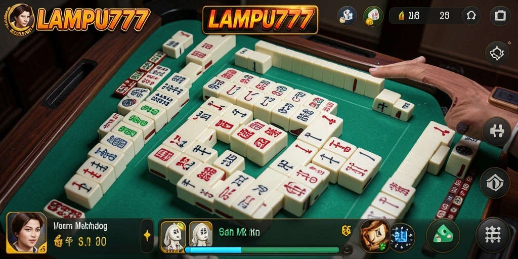 Tangkapan layar LAMPU777 menampilkan gameplay Mahjong yang menawan dan interaktif.