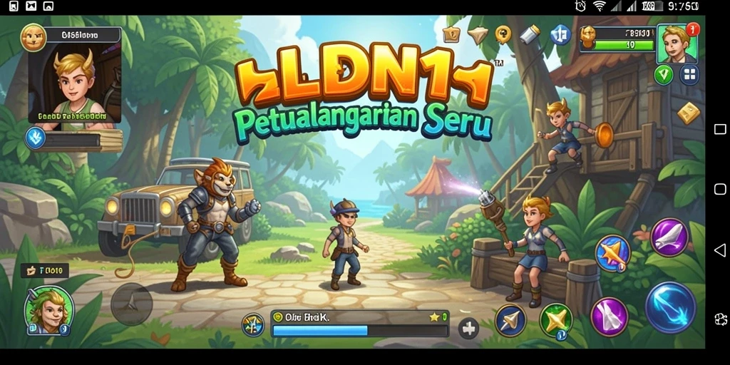 Tangkapan layar gameplay LDN11 menampilkan aksi seru dalam petualangan.
