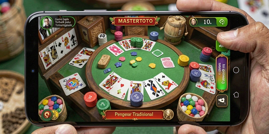 Screenshot gameplay MASTERTOTO menampilkan momen seru pertandingan Gaple.