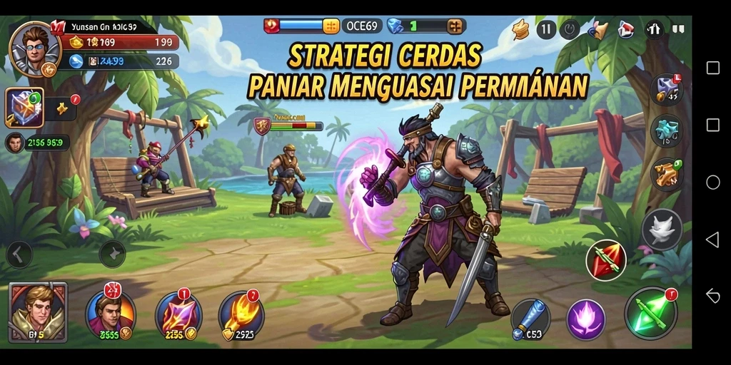 Screenshot OCE69 menunjukkan aksi strategi mendebarkan dalam gameplay.