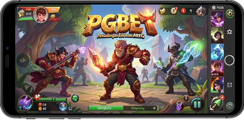 Gambar gameplay yang memperlihatkan aksi seru di dunia ARPG PGBET.
