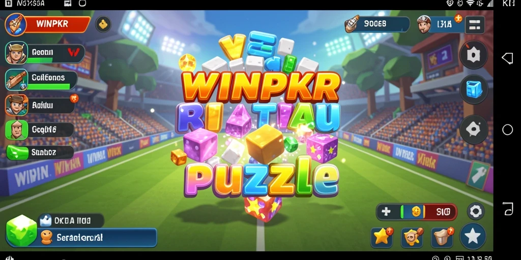 Tampilan gameplay <strong>WINPKR</strong> yang memukau dengan berbagai tantangan puzzle.