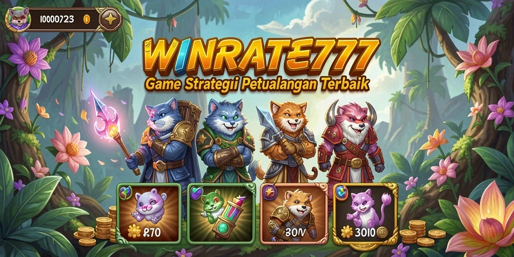 Tampilan gameplay strategi yang mengasyikkan di WINRATE777.